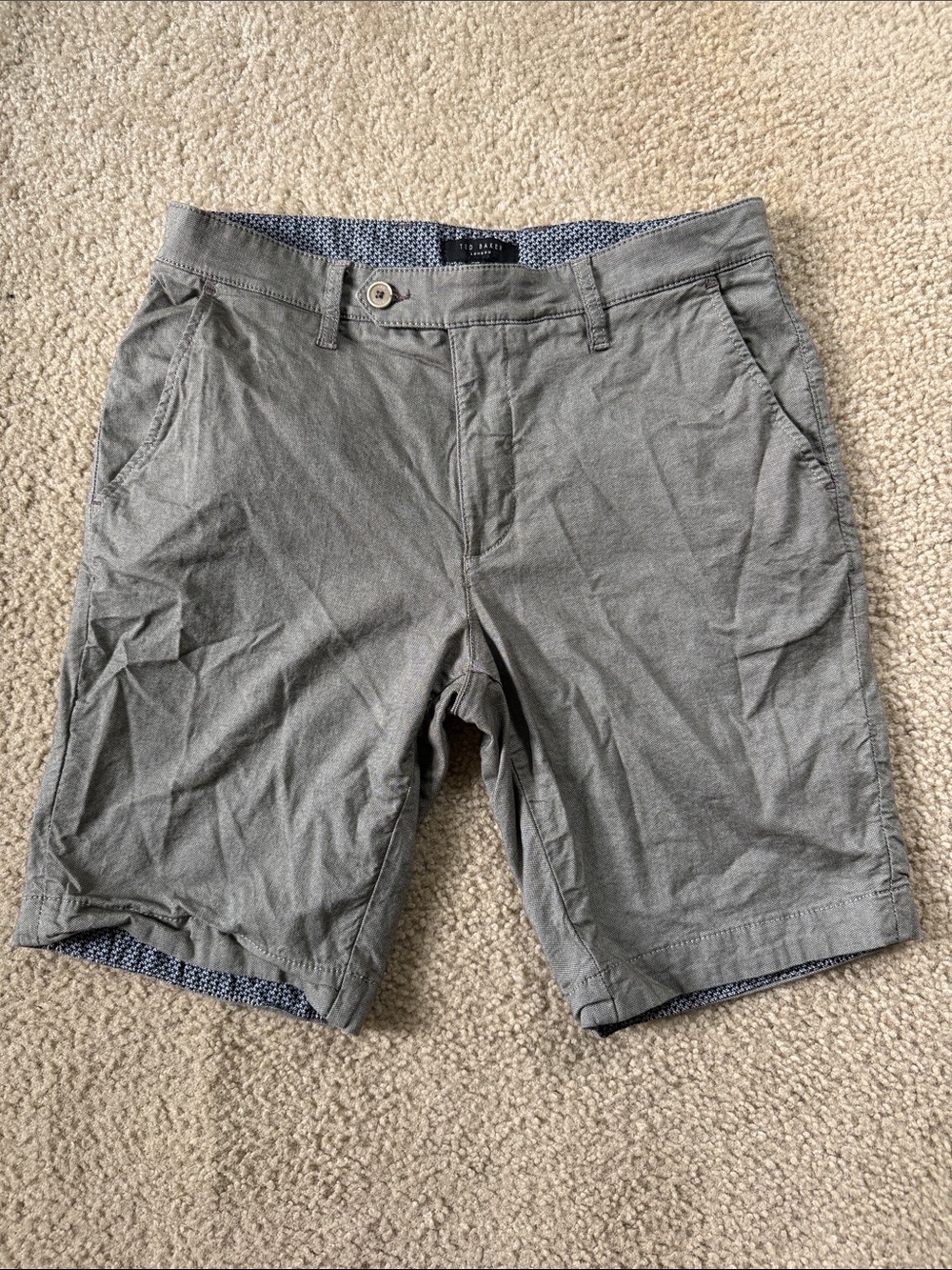 Ted Baker London Gray Chino Shorts 31R